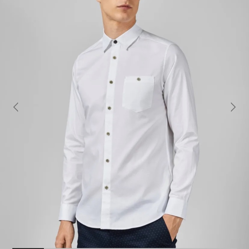 Ted Baker Zachari long sleeve cotton shirt